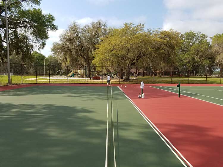 Tennis Court Line Striping
